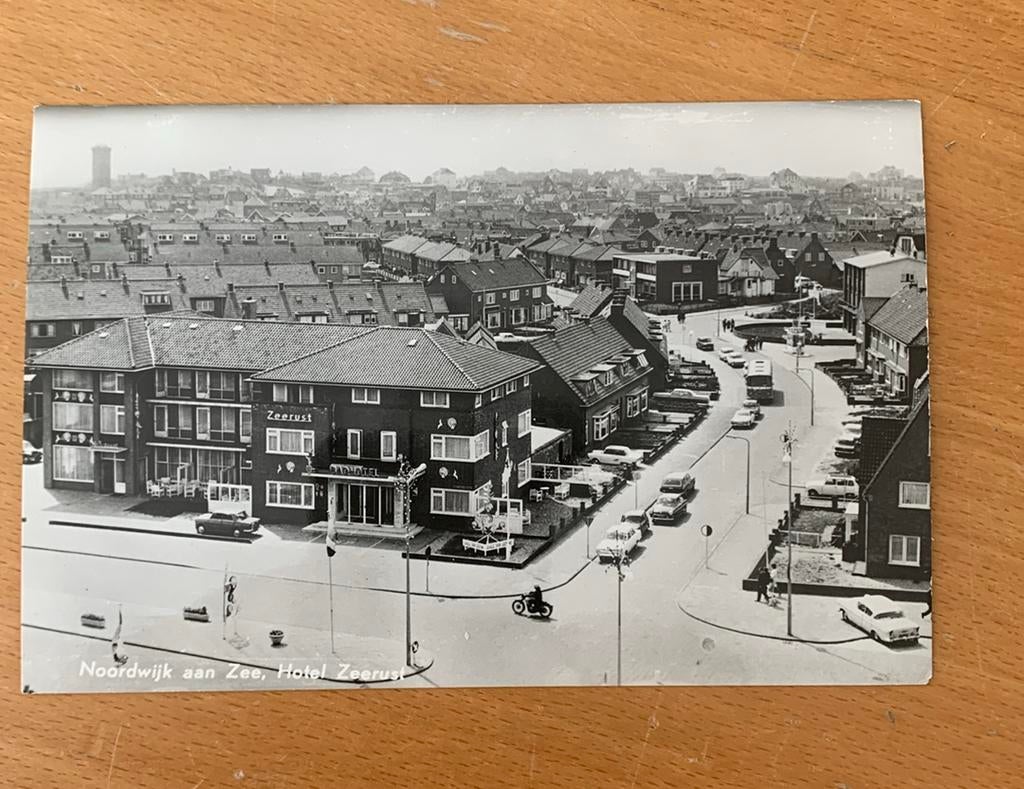 Ansichtkaart Noordwijk aan Zee Hotel Zeerust, Ophalen of Verzenden, 1940 tot 1960, Zuid-Holland