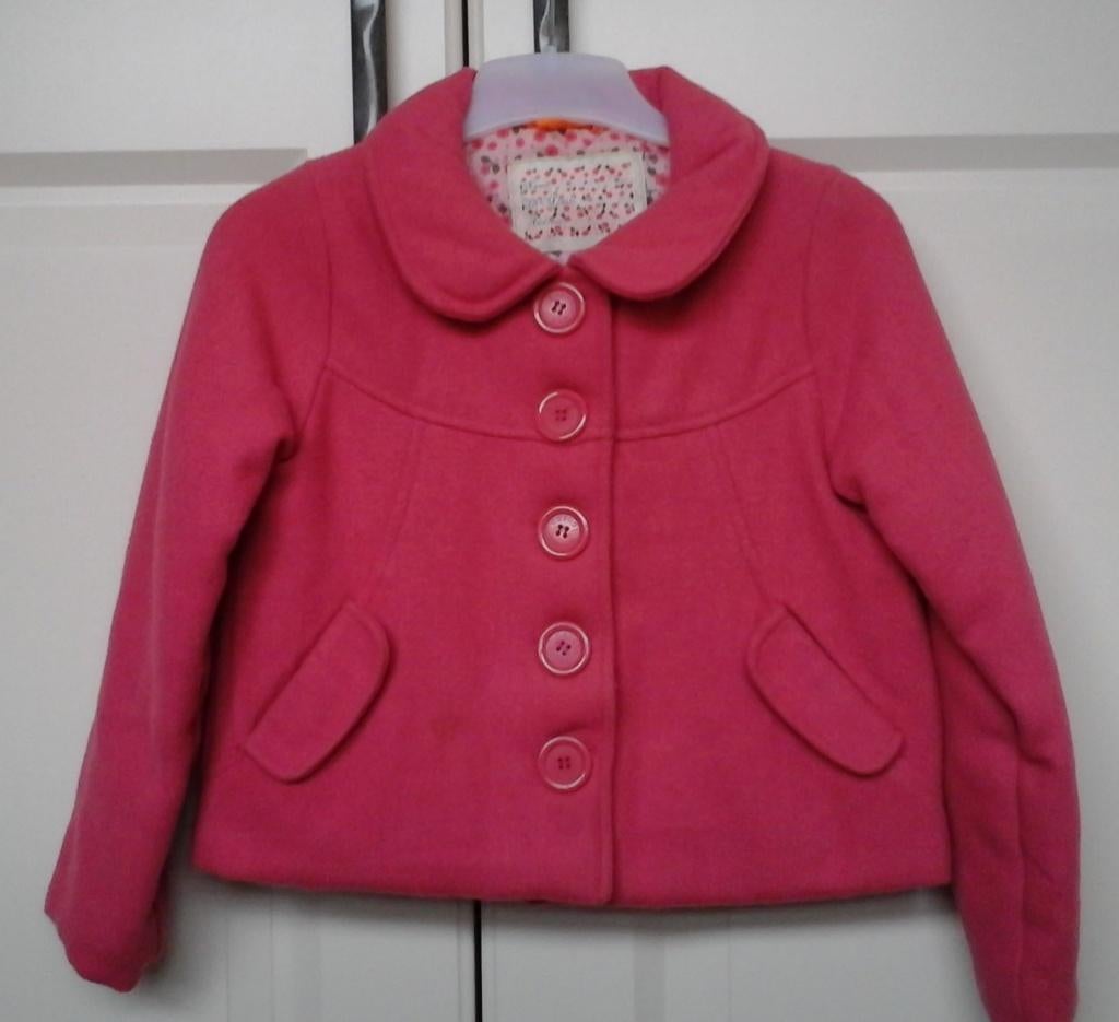 gevoerde roze colbertje (maat 122 - 128), Ophalen, Meisje, Zo goed als nieuw, Hema