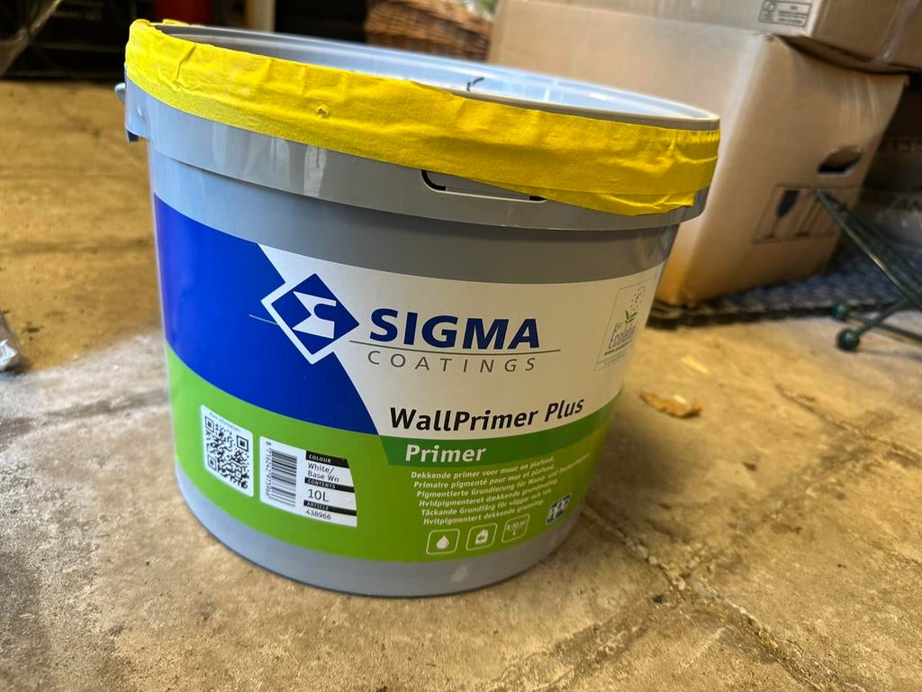 Sigma wallprimer, 10 tot 15 liter, Ophalen, Nieuw, Wit
