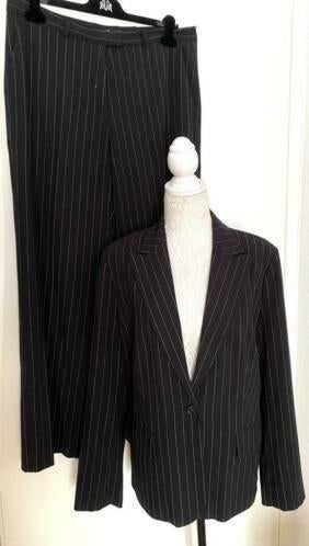 Brandtex kostuum; jasje en pantalon maat 44 [DM], Kleding | Dames, Kostuum of Pak, Zwart, Maat 42/44 (L), Ophalen of Verzenden