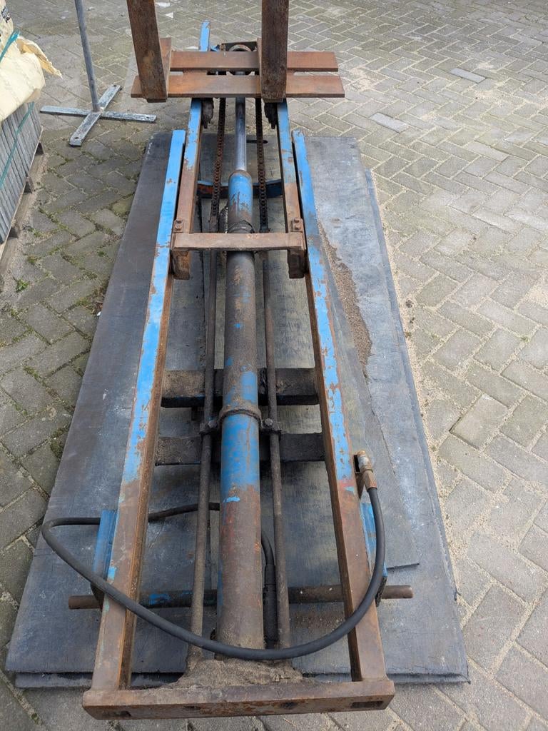 hefmast 3 punts, Ophalen