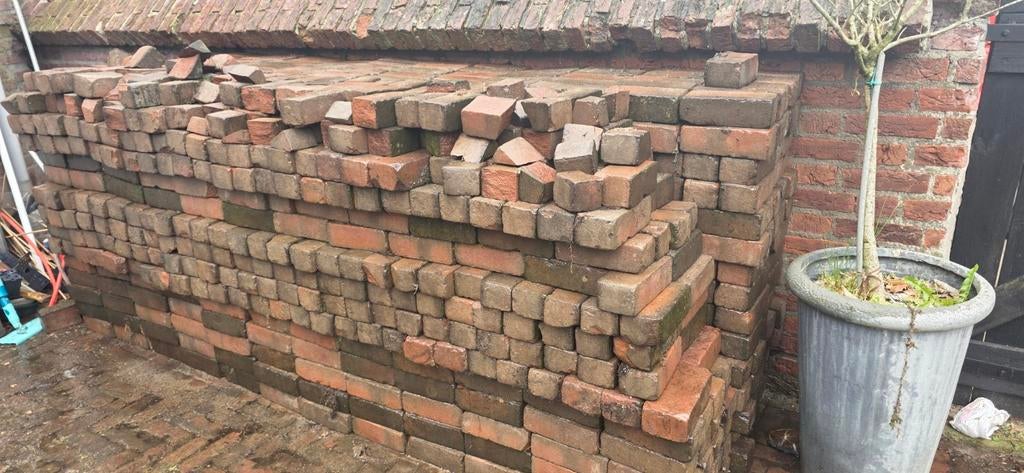 Waalformaat gebakken klinkers - Duurzaam en sfeervol, Ophalen, Gebruikt, Keramiek, Klinkers