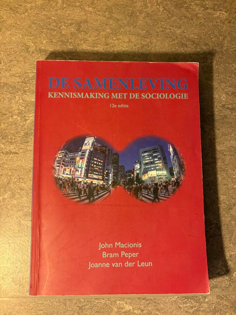 De Samenleving: Kennismaking met de Sociologie 12e editie, Verzenden, Alpha, Zo goed als nieuw, WO