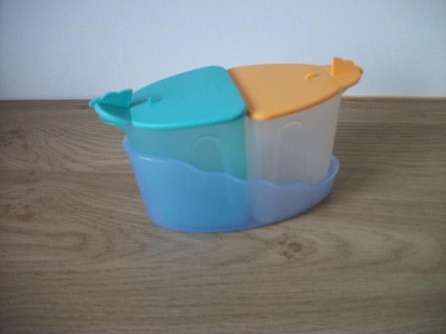Tupperware Tafelsetje ( voor suiker, hagelslag enz enz ), Huis en Inrichting, Keuken | Tupperware, Ophalen of Verzenden, Gebruikt