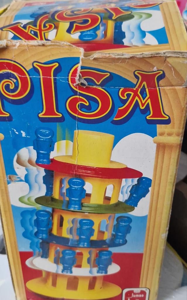 Toren van pisa doos boven niet mooi, Hobby en Vrije tijd, Gezelschapsspellen | Bordspellen, Ophalen of Verzenden