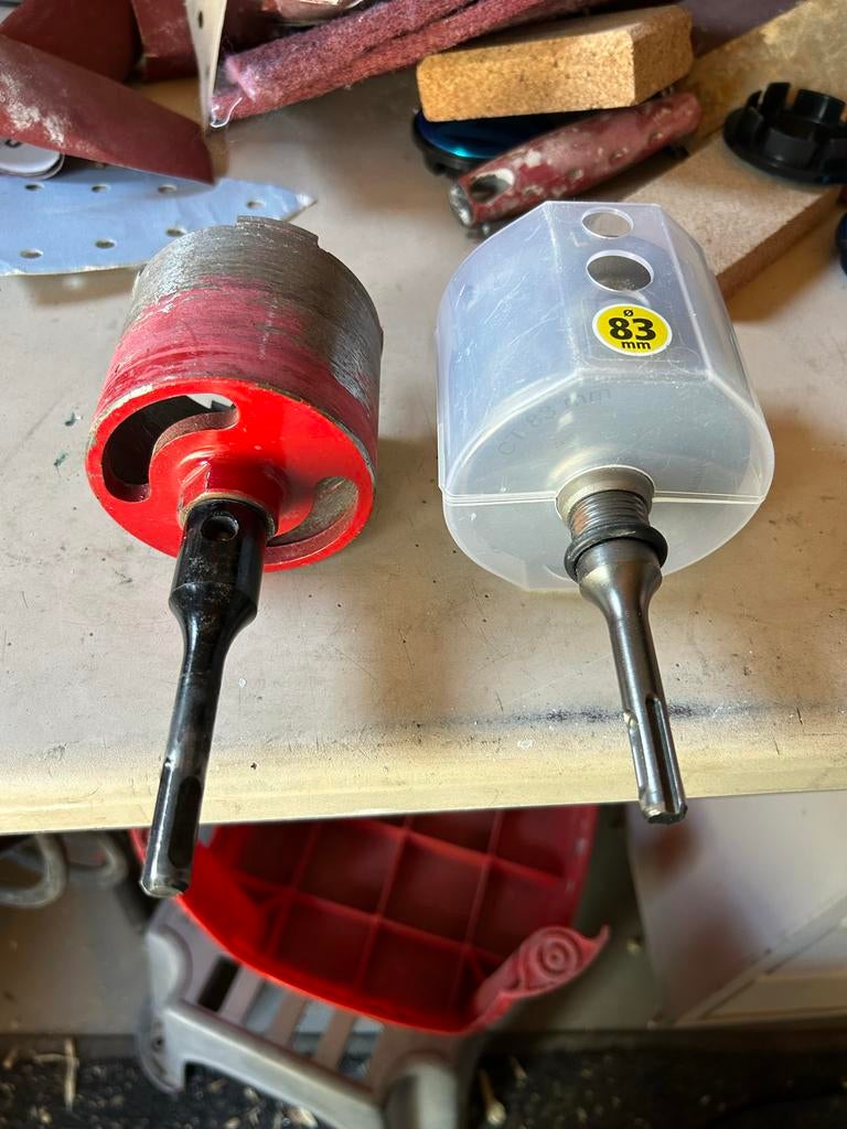 Gatenzagen / dozenboren 83 mm, Ophalen of Verzenden, Gebruikt, Overige typen