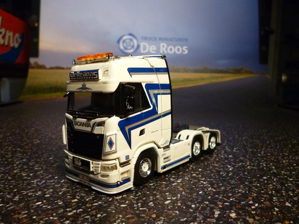 WSI Scania Dellemans met certificaat, Hobby en Vrije tijd, Modelauto's | 1:50, Nieuw, Bus of Vrachtwagen, Wsi, Ophalen of Verzenden