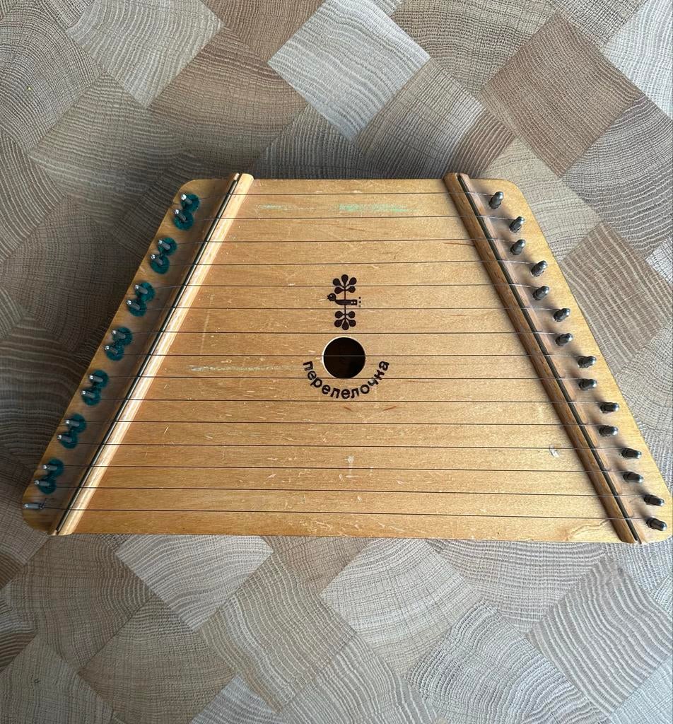 Tafelciter met bladmuziek en stemsleutel, Muziek en Instrumenten, Snaarinstrumenten | Overige, Ophalen, Gebruikt, Citer