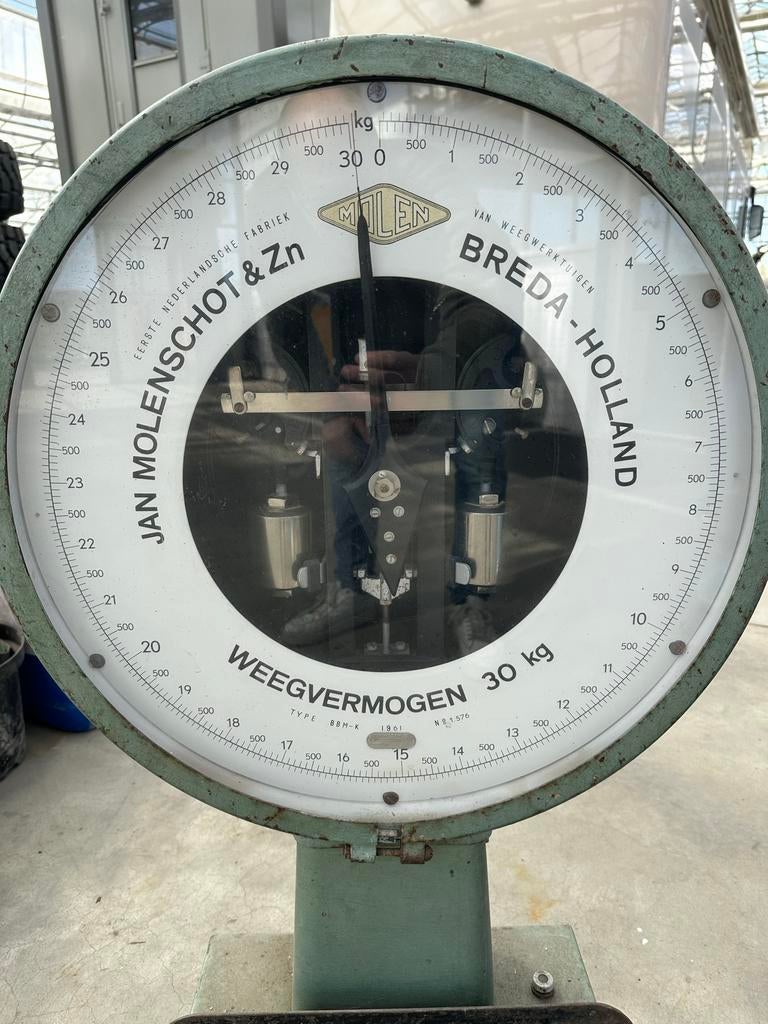 Jan Molenschot & Zn weegschaal 30 kg, Ophalen of Verzenden, Gebruikt, Overige typen, Minder dan 50 kg
