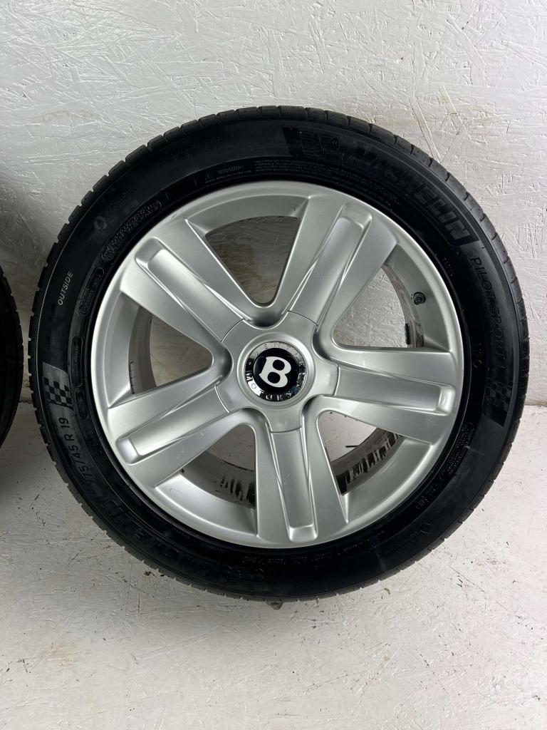 Originele Bentley Continental GT velgen 19" 5x112 zomerset, Gebruikt, 275 mm, Banden en Velgen, Niet ingevuld