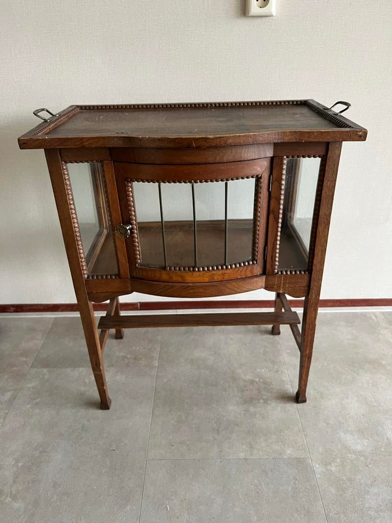 Antiek Theekastje met Dienblad - ca. 1920, Ophalen of Verzenden