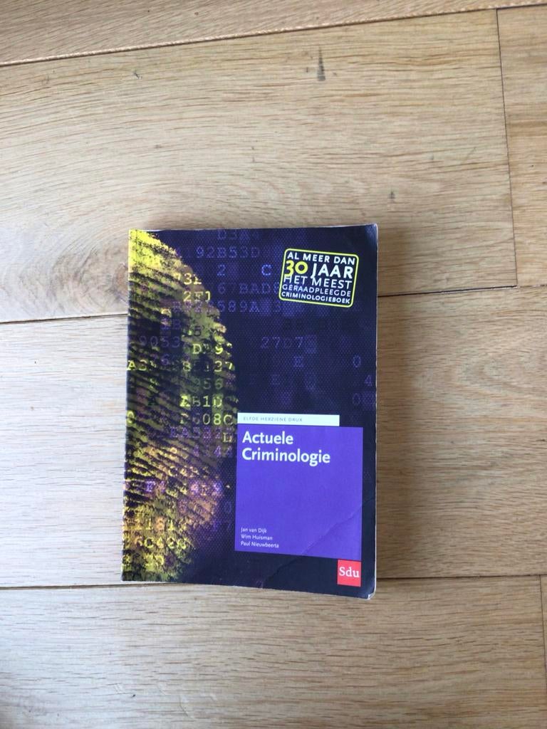 Actuele Criminologie elfde druk, Ophalen of Verzenden, Gamma, Gelezen, WO