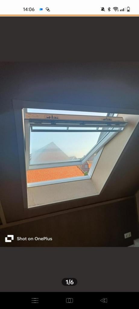 Kunststof, dubbelglas Velux GGL SK 08 2070 dakraam, Ophalen, 80 tot 120 cm, 120 tot 160 cm, Zo goed als nieuw