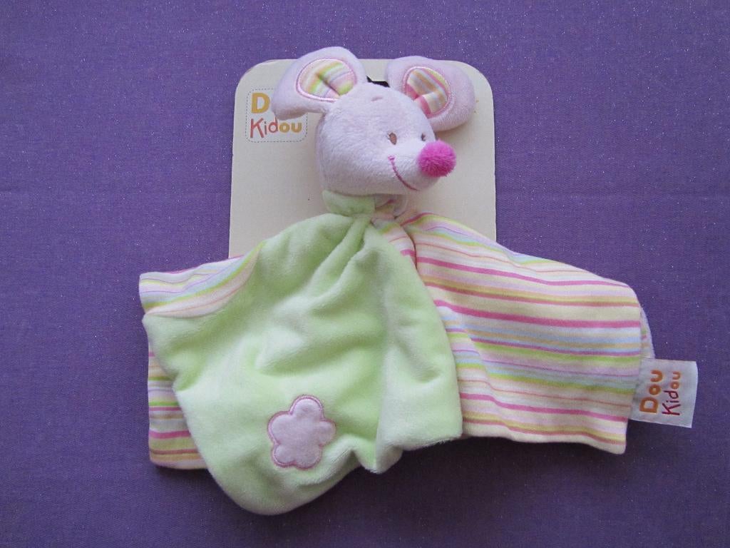 DOUKIDOU Knuffeldoekje MUIS **Nieuw met Kaartje**, Ophalen of Verzenden, Nieuw, Muis, Met label