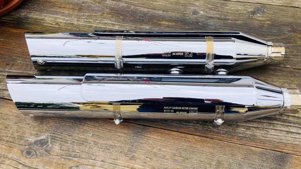 Originele HD softail uitlaatdempers 64727-08 z.g.a.n., Motoren, Onderdelen | Harley-Davidson, Ophalen of Verzenden, Gebruikt