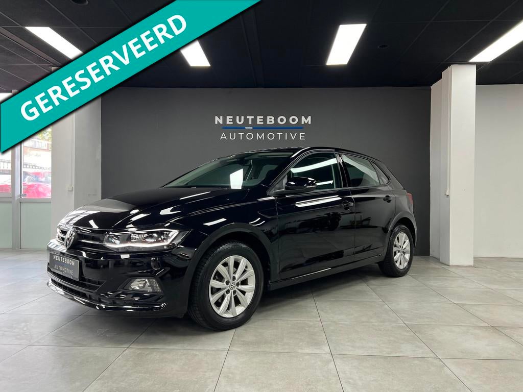 Volkswagen Polo 1.0 TSI Highline | PDC | ACC|Carplay | Led |, Stof, Gebruikt, 95 pk, Zwart