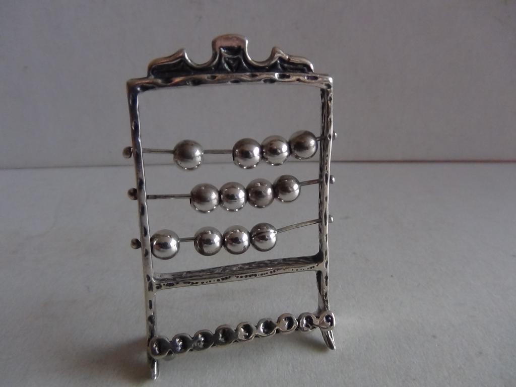 Miniatuur zilver FE2 telraam zilveren miniaturen, Verzenden, Zilver