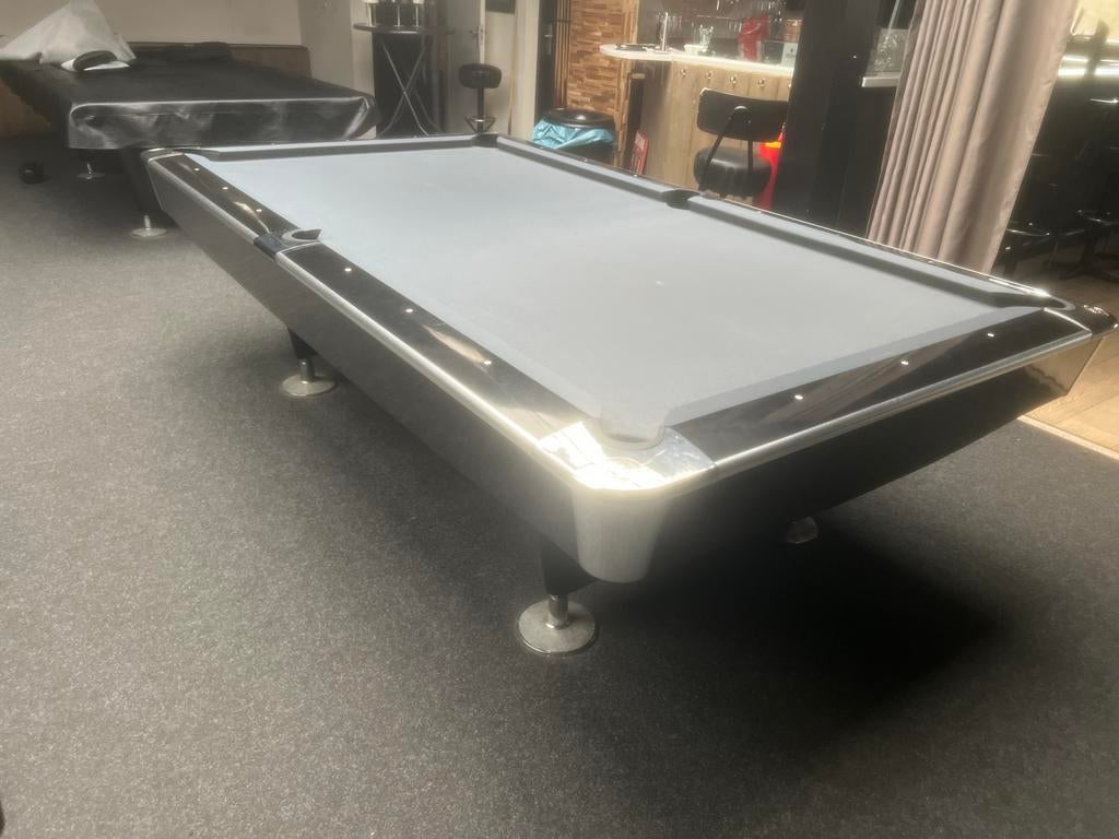 9FT Buffalo professional series Pooltafel met grijs laken, Sport en Fitness, Biljarten en Poolen, Ophalen of Verzenden, Gebruikt