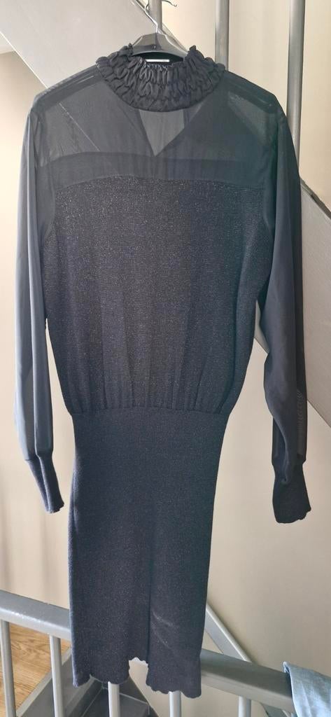 Elegante zwarte blouse/jurk - Maat L, Ophalen of Verzenden