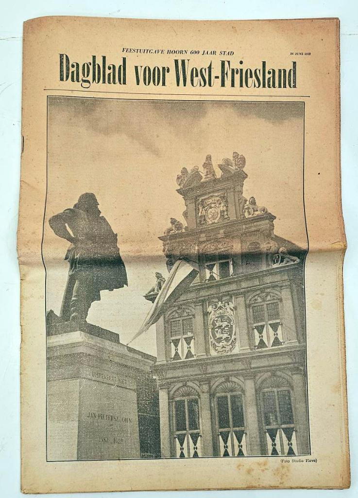 oude kranten Hoorn, Verzamelen, Ophalen of Verzenden, 1940 tot 1960, Nederland, Krant