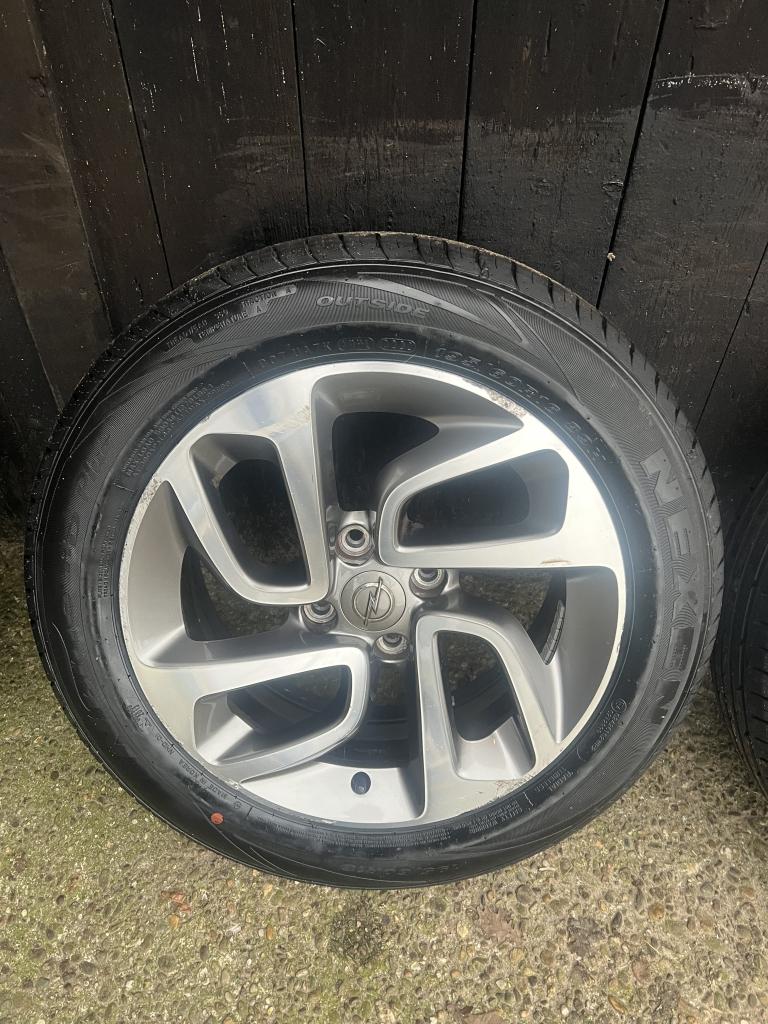 Originele Opel crossland X velgen 16 inch zomerset 4x108 set, Auto-onderdelen, Banden en Velgen, Niet ingevuld, Gebruikt, 16 inch