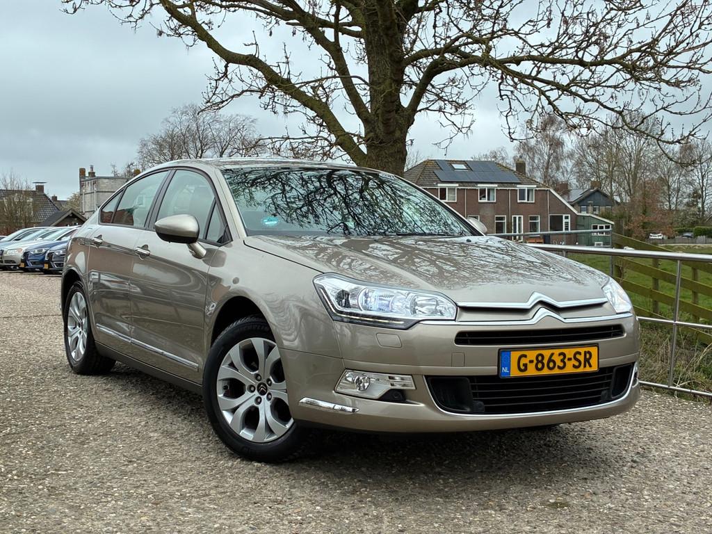 Citroen C5 1.6 VTi Attraction | Automaat + Clima + Cruise nu, Euro 5, Stof, Gebruikt, Zwart