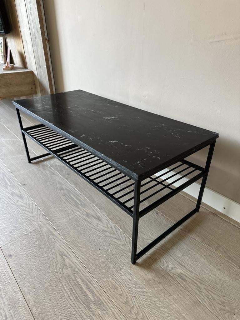 Marmeren salontafel zwart - NIEUW, Ophalen, 50 tot 100 cm, Nieuw, 25 tot 50 cm