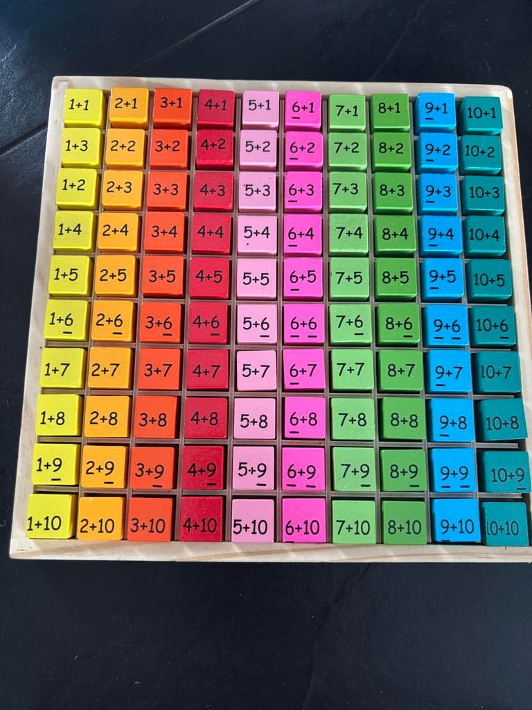 Houten Rekenspel voor Kinderen - Optellen, Ophalen of Verzenden, Gebruikt, Rekenen