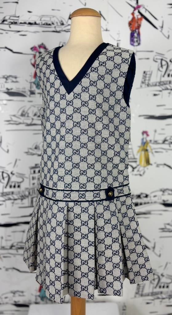 Gucci GG supreme jurk meisje maat 8 NIEUW (850 euro), Kinderen en Baby's, Meisje, Gucci EU, Zo goed als nieuw, Jurk of Rok