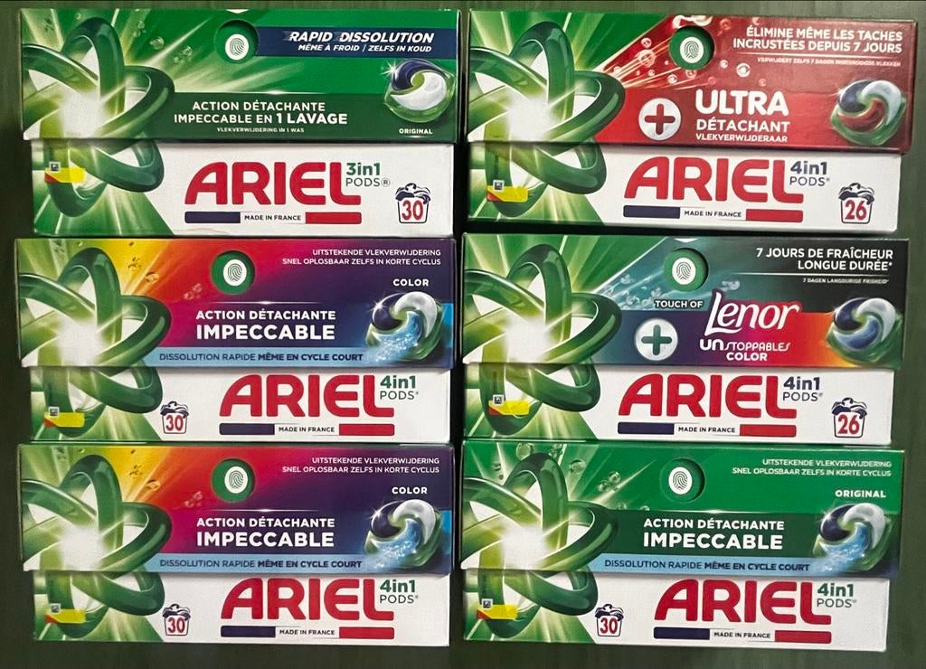 Ariel wasmiddelpods, diverse soorten, Ophalen of Verzenden, Schoonmaakmiddel