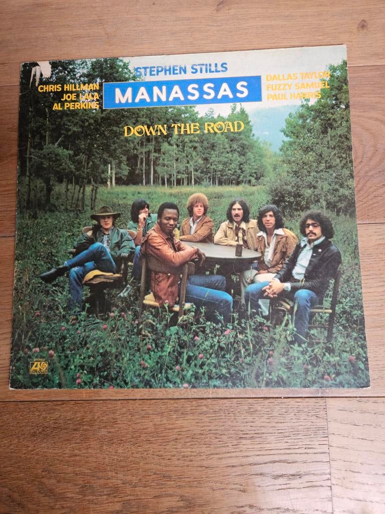 Manassas - Down The Road LP (Stephen Stills), Ophalen of Verzenden, Gebruikt, 12 inch, Poprock