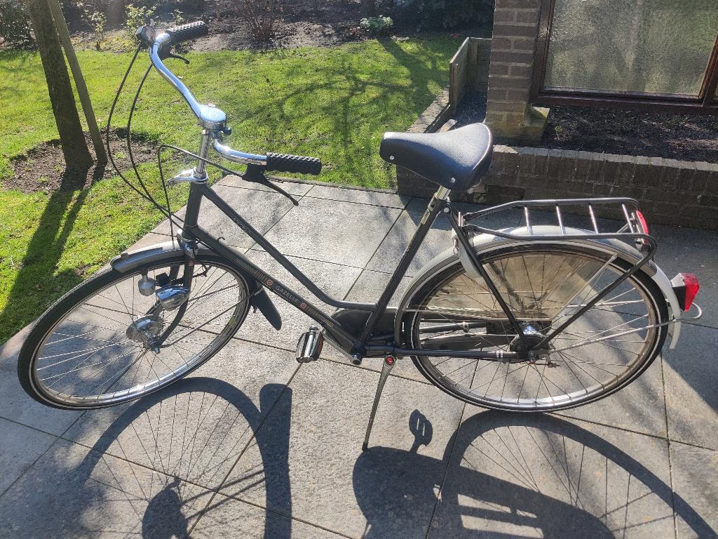 Hele nette Gazelle damesfiets, grijs, Ophalen, Gebruikt, Versnellingen, 56 cm of meer