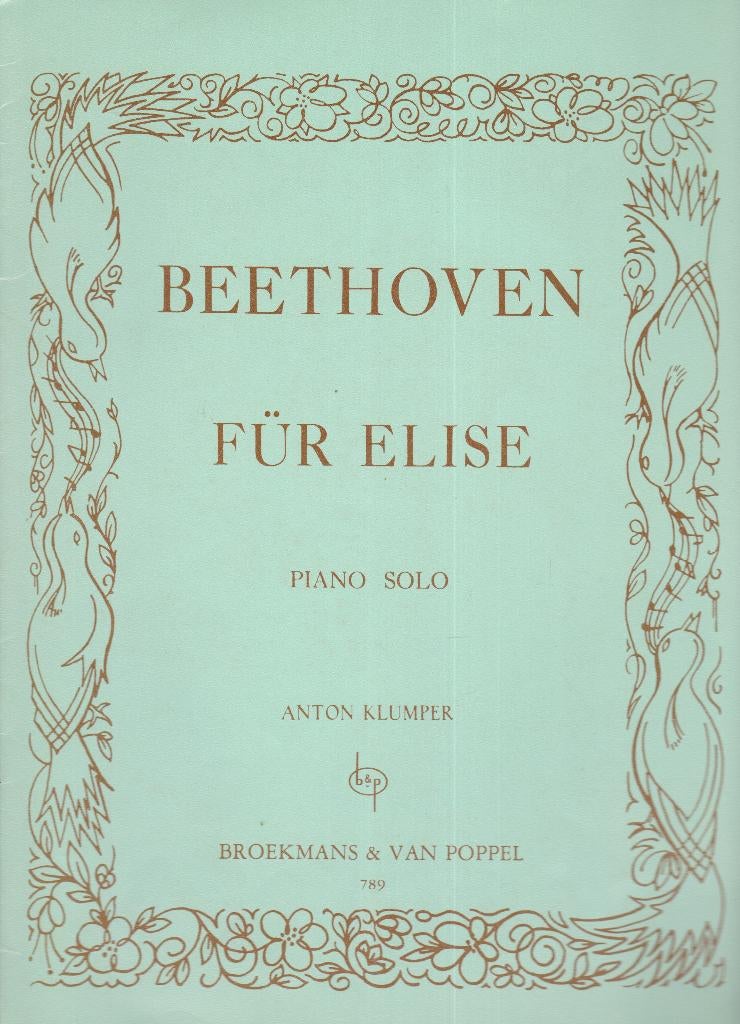 L.VAN BEETHOVEN - FUR ELISE, Gebruikt, Ophalen of Verzenden, Artiest of Componist, Piano