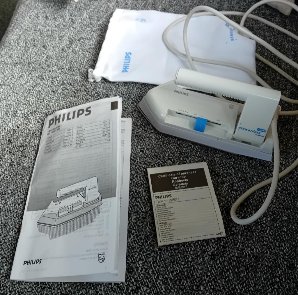 Stewardess reis strijkijzer, Ophalen, Zo goed als nieuw, Strijkijzer met snoer