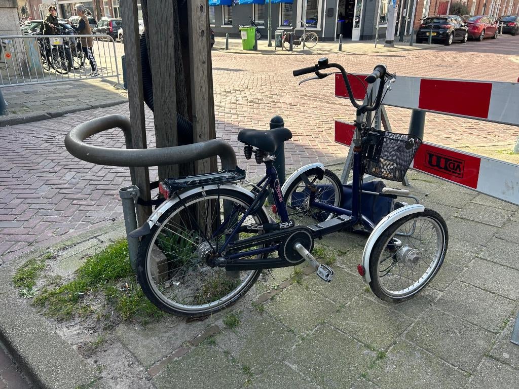 Driwieler fiets for volwassenen, Fietsen en Brommers, Fietsen | Driewielfietsen, Ophalen, Gebruikt, Huka