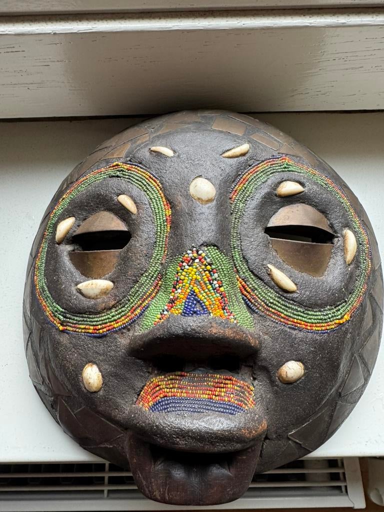 Afrikaanse wandmaskers, Indonesische poppen, Ophalen of Verzenden, Zo goed als nieuw, Handgemaakt