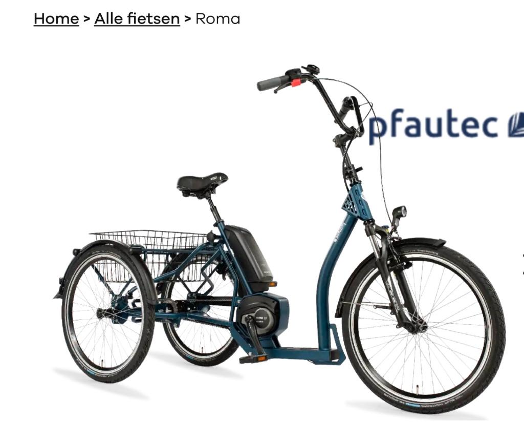 Senzup elektrische driewielfiets Azurro blauw (Model Roma), Ophalen, Zo goed als nieuw, Senz Up