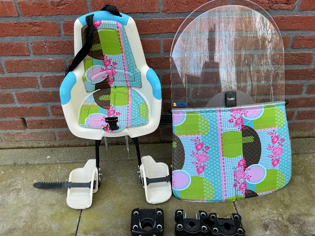 Kinderzitje voorop, Fietsen en Brommers, Fietsaccessoires | Fietsstoeltjes, Ophalen, Gebruikt, Voorzitje, Bobike voorzitje