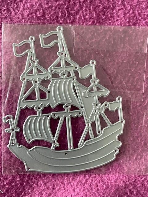 snijmal piraten boot zeilboot, Ophalen of Verzenden, Nieuw, Overige thema's, Pons of Mal