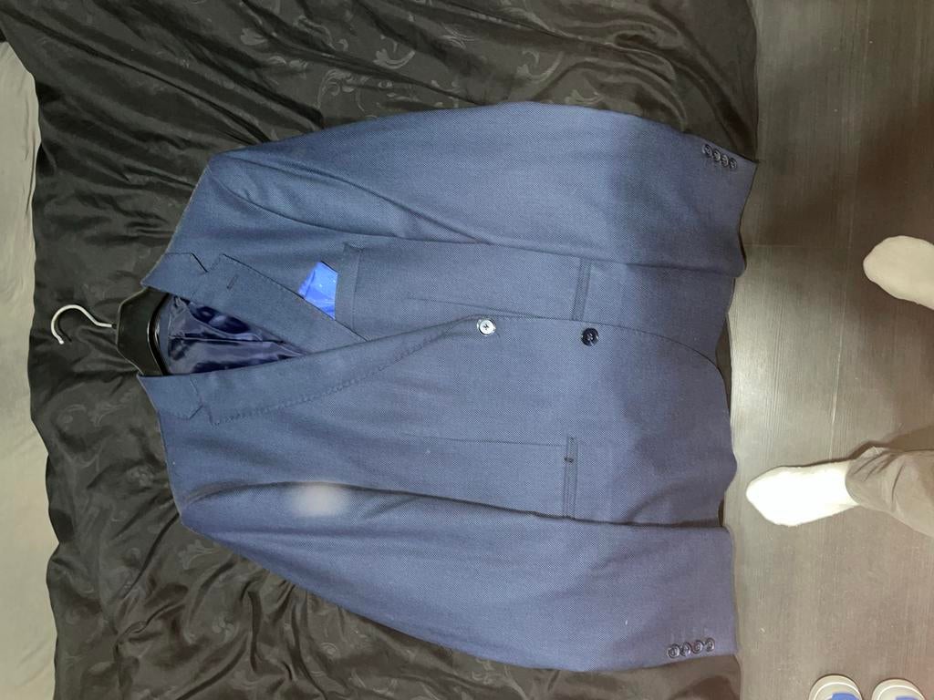 Heren Colbert Maat M - Nette Staat, Kleding | Heren, Kostuums en Colberts, Ophalen of Verzenden, Gedragen, Maat 48/50 (M), Blauw