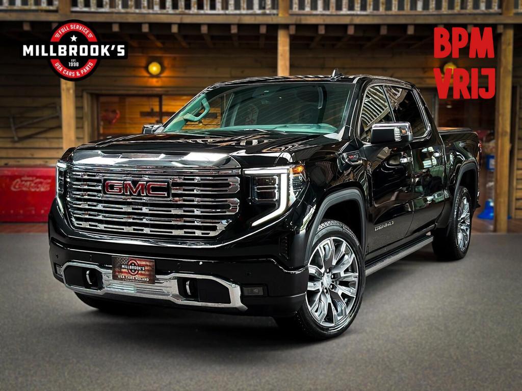 GMC Sierra Denali 6.2L V8, BPM VRIJ, full option full option, Automaat, 8 cilinders, 4 stoelen, Zwart