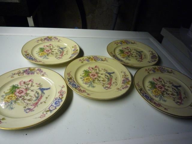 Rosenthal Phoenix Ivory Ø 15 cm 5 salade of gebakbordjes, Ophalen of Verzenden