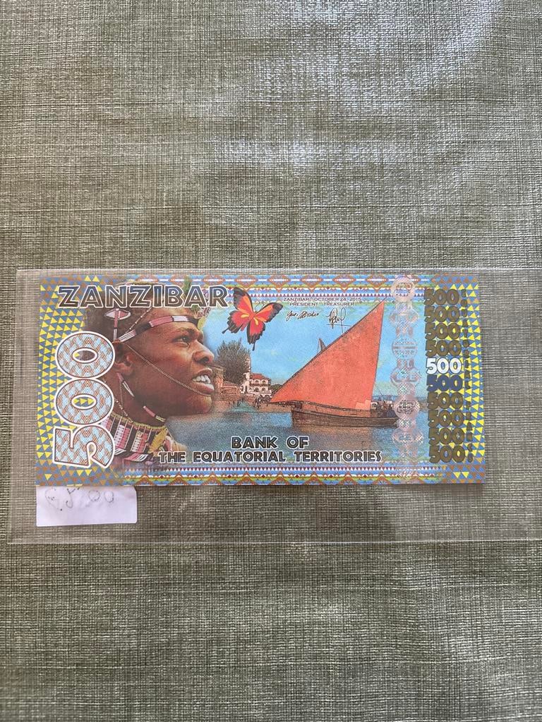 Zanzibar 500 Bankbiljet, Ophalen of Verzenden, Overige landen, Los biljet