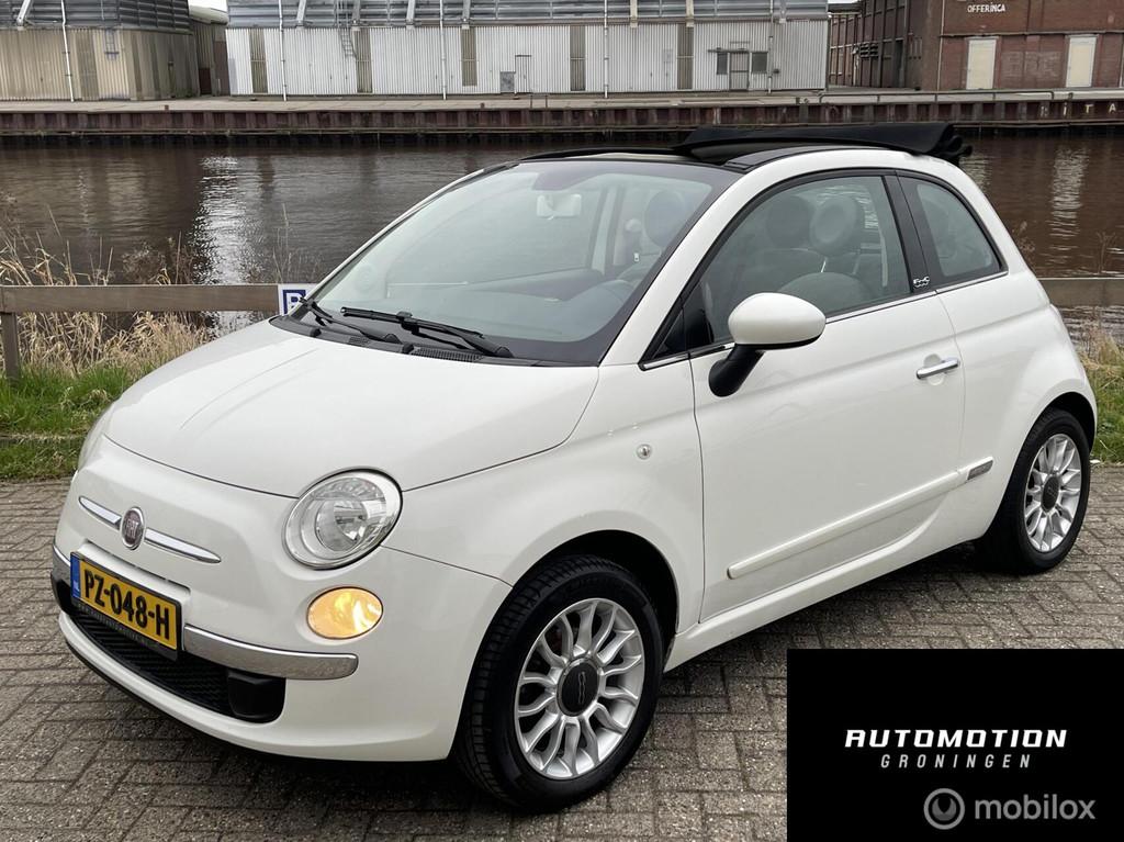 Fiat 500 C 1.4 Lounge 101PK Interscope audio Airco PDC LMV, Euro 5, Gebruikt, 4 cilinders, Cabriolet
