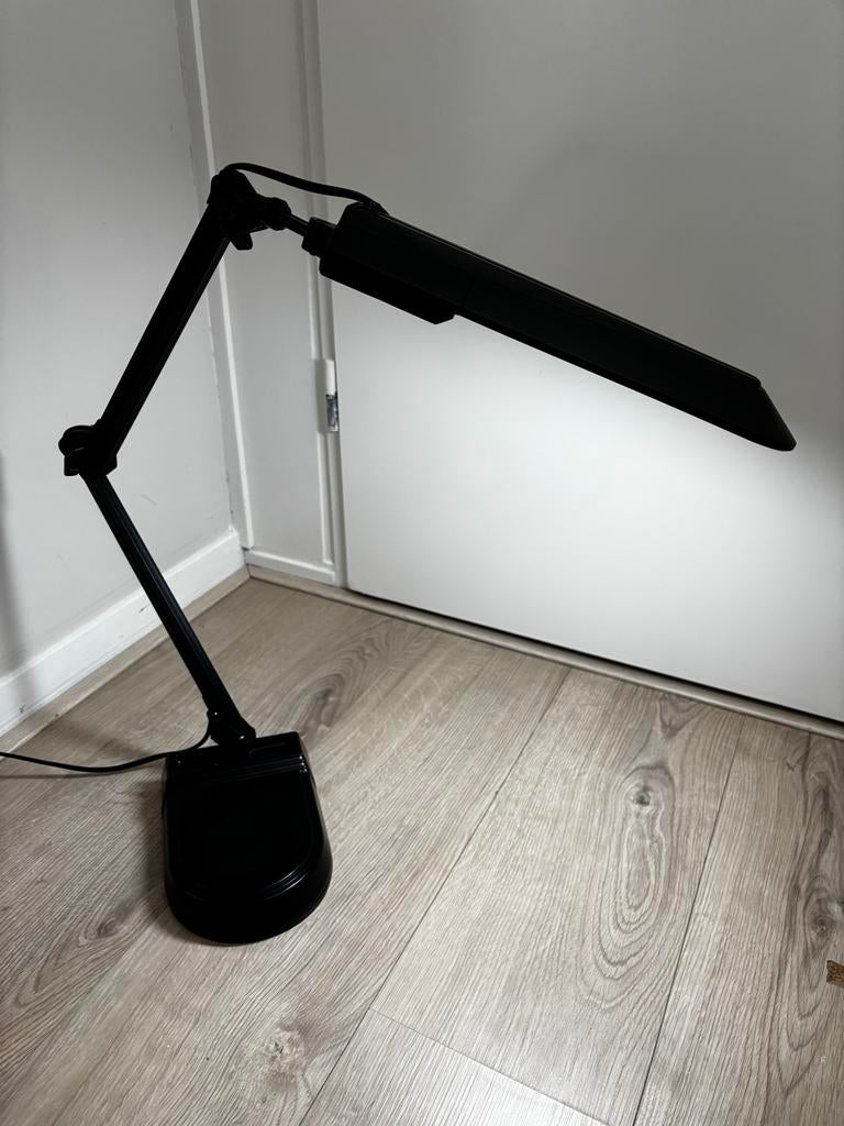 Zwarte bureaulamp, Ophalen, Zo goed als nieuw, Metaal, Minder dan 50 cm