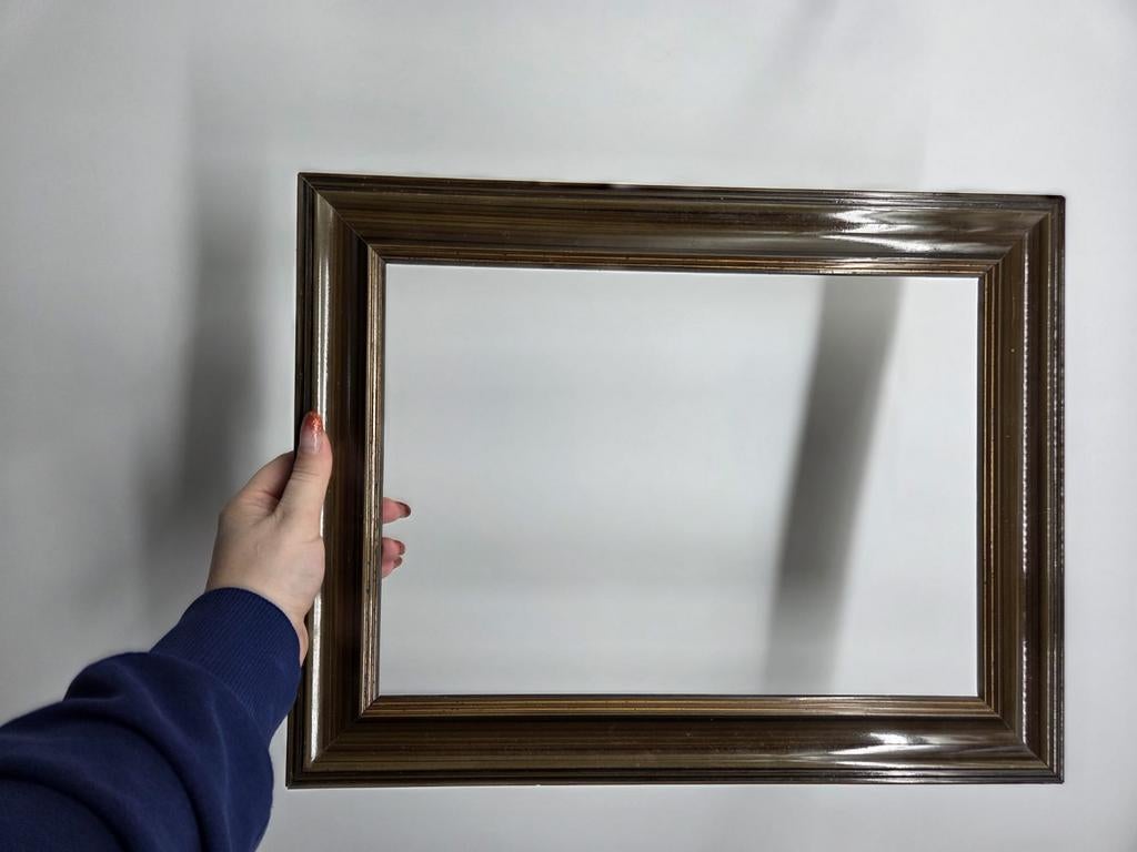 Vintage houten fotolijst | Bruin | Klassiek & decoratief, Minder dan 50 cm, Gebruikt, Vintage love, Minder dan 50 cm