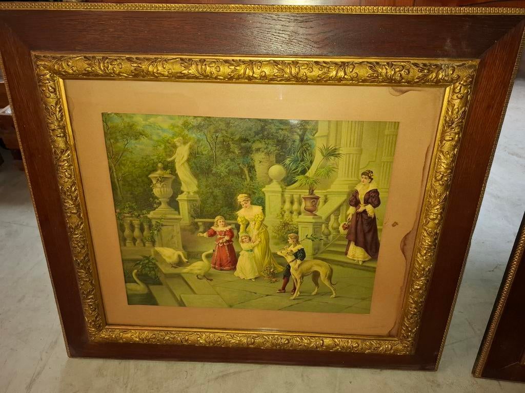 3x ingelijste klassieke prenten, Antiek en Kunst, Kunst | Schilderijen | Klassiek, Ophalen