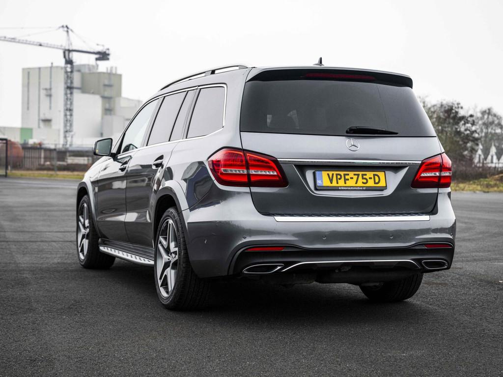 Mercedes GLS 350d 259PK AMG Grijs Kenteken Stoelkoeling Pano, Gebruikt, Zwart, 258 pk, Adaptive Cruise Control