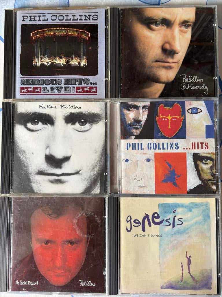 Phil Collins 5 cds en Genesis CD, Ophalen of Verzenden, 1980 tot 2000, Gebruikt