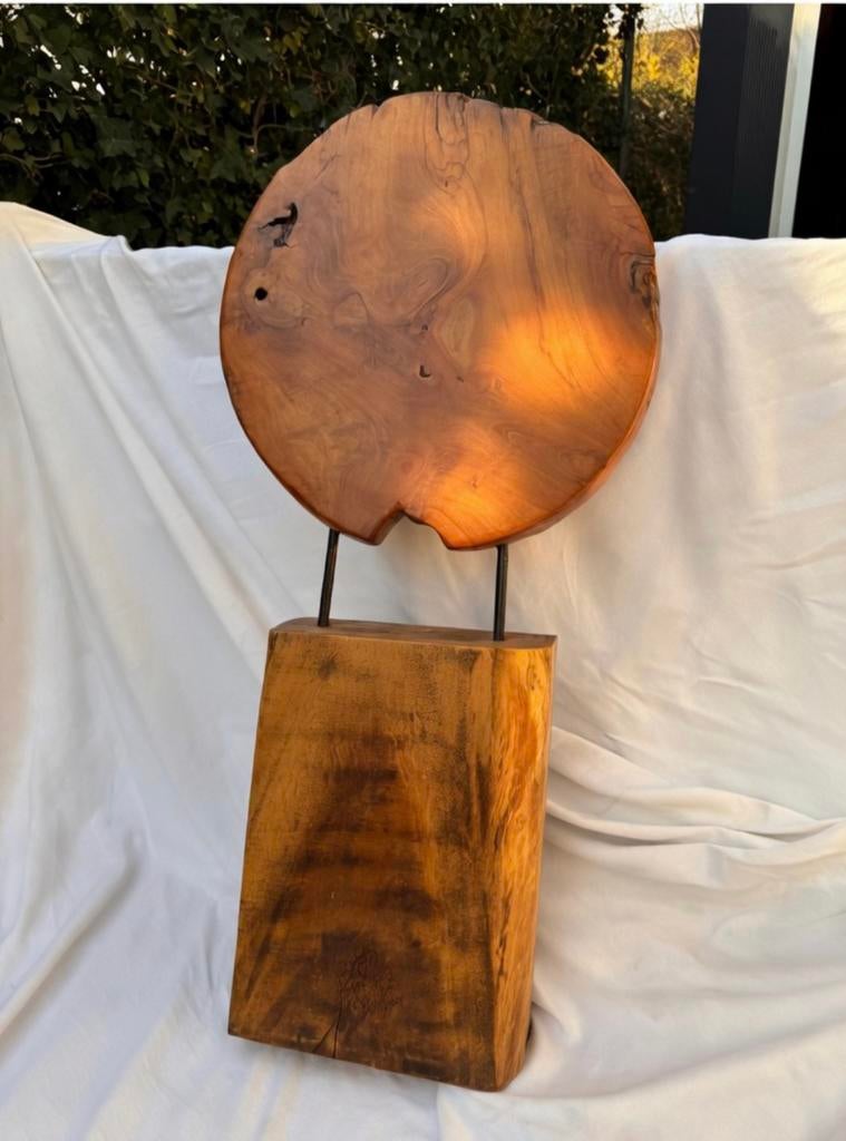 Teak houten decoratie paneel, Ophalen, Zo goed als nieuw